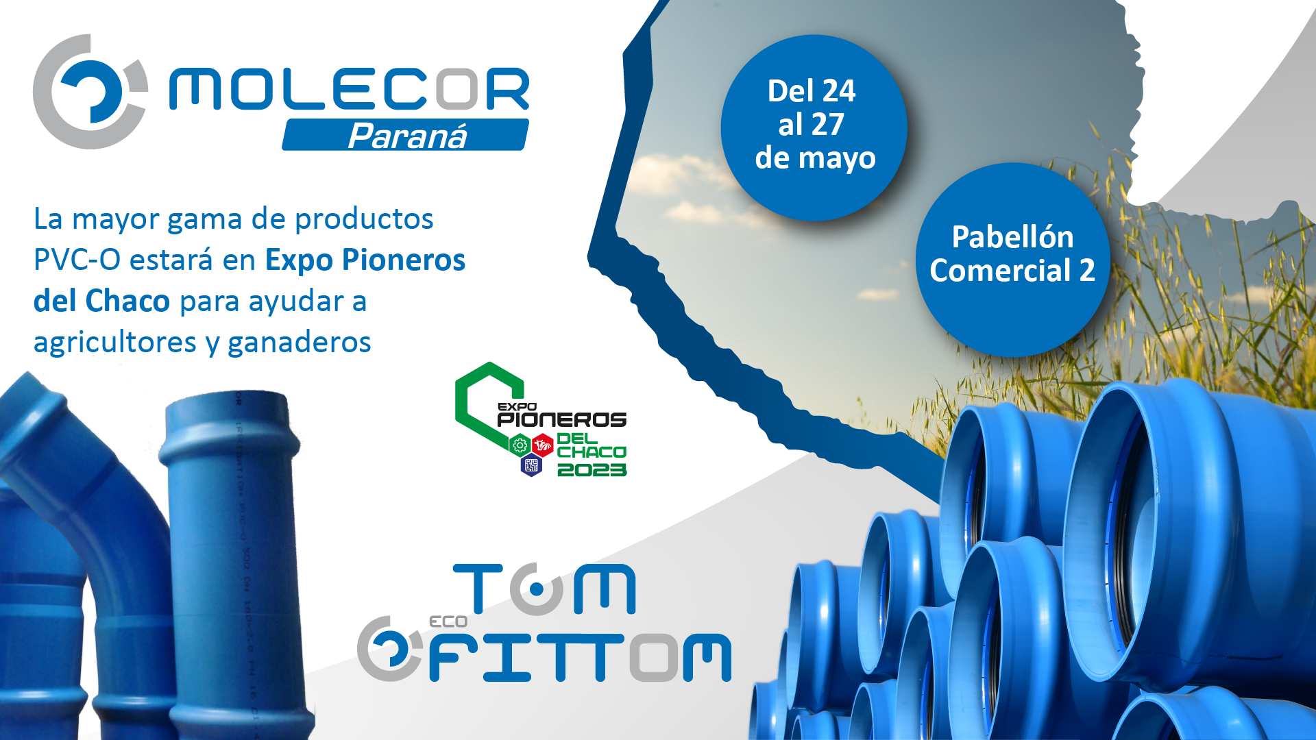 Molecor estar presente en Expo Pioneros del Chaco Molecor